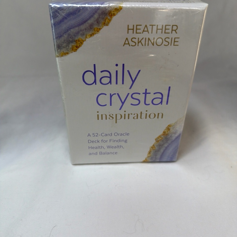 Daily Crystal Inspiration Deck - White and Gold